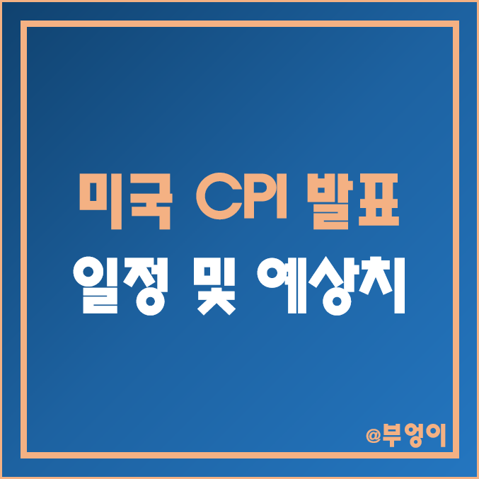 미국 CPI 발표 일정 및 예상치 (1월 발표 12월 소비자 물가지수 날짜 및 한국 시간, 경제 지표) 미국 CPI 발표 일정 및 예상치 (1월 발표 12월 소비자 물가지수 날짜 및 한국 시간, 경제 지표)