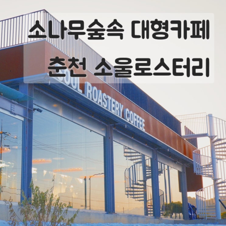  소나무 숲속 소양강이 보이는 카페, 춘천 소울로스터리
