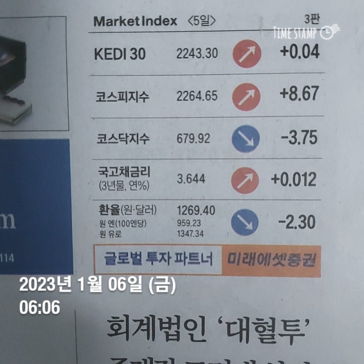  1.3대책이 바꾼 분양시장 23년 1월 6일 경제기사
