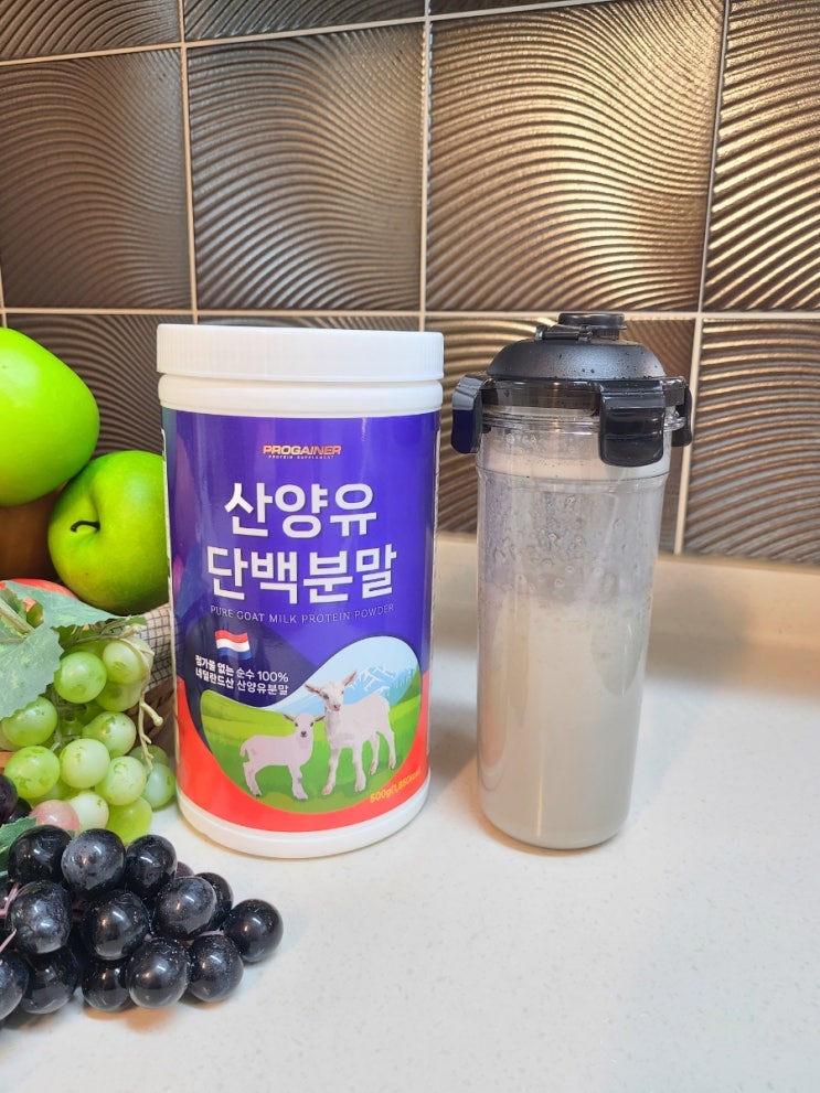  합성첨가물 없는 100%산양유단백분말 / 산양유단백질로 다이어트 중입니다~