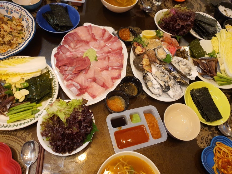  덕소 다마네기 이자카야 술집 : 배달회 겨울 방어회와 과메기 주문했는데 맛있다.