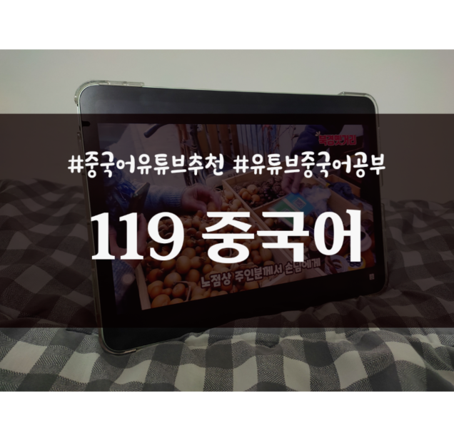  중국어 유튜브 추천 : 119 중국어 feat.다락원
