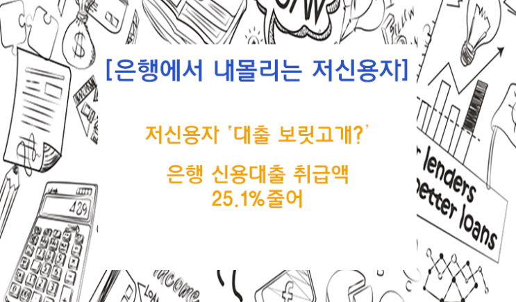  역대급 실적에도 저신용자 외면하는 은행들...대출 보릿고개 시작?...햇살론도 유명무실