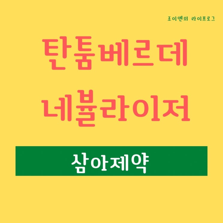  인후 스프레이 / 탄툼베르데 네뷸라이저 / 목 아플 때