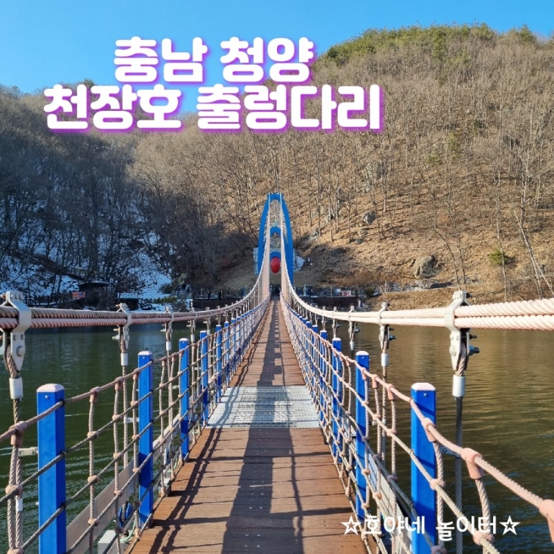 청양 가볼만한 곳 천장호 출렁다리, 소원바위 하늘다리