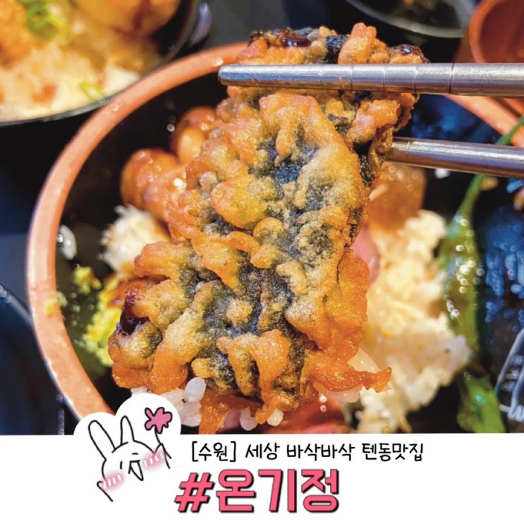  ［수원역］온기정 AK플라자수원점 (텐동 , 스테키동 맛집)