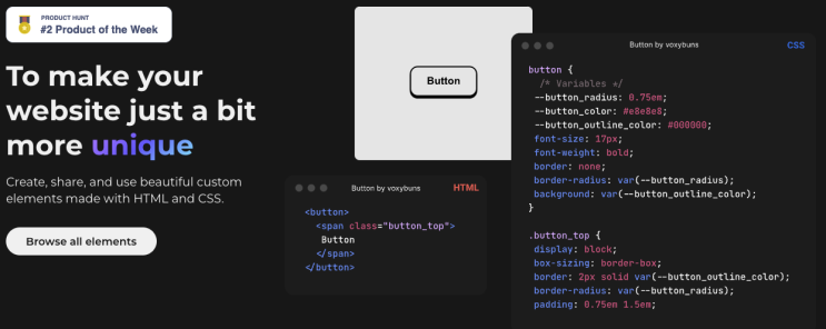  Html & CSS 로 만들어진 수백개의 무료 UI
