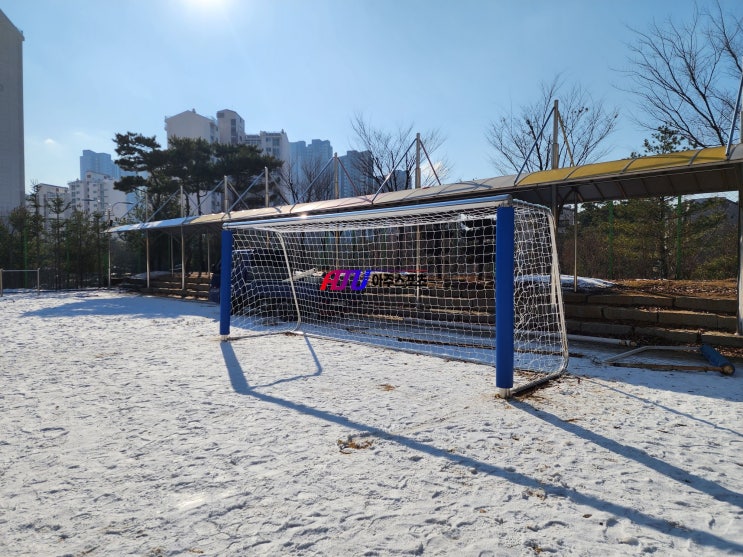  아주스포츠] 의왕시 소재 초등학교 스테인리스 축구골대 제작&설치