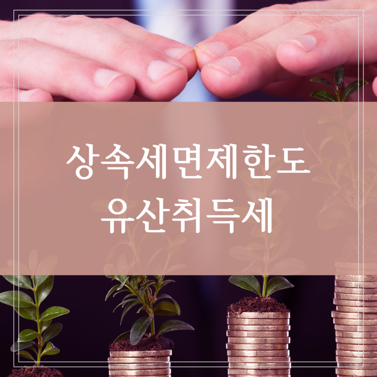  미성년자, 자녀 상속세 면제한도 유산세와 유산취득세 차이
