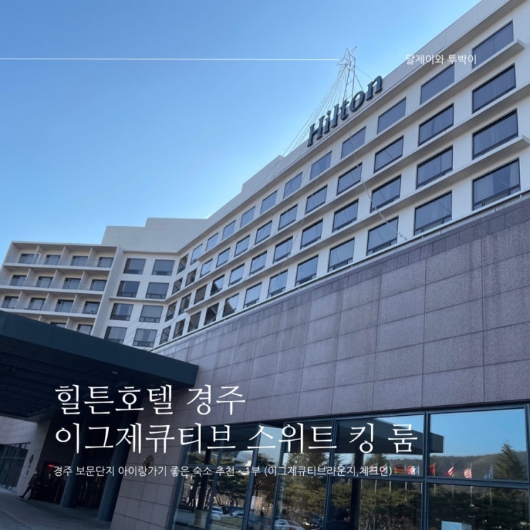  경주여행 보문단지 숙소 : 힐튼호텔 이그제큐티브 스위트 킹 룸 숙박후기 1 - 아기랑가기좋은 경주호텔 (이그제큐티브 라운지, 체크인,라운지키즈룸)