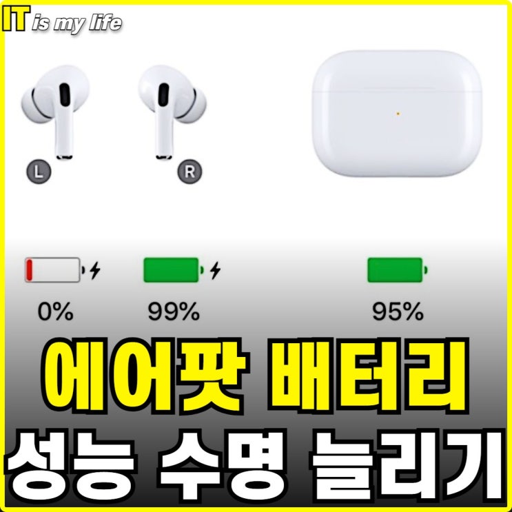  에어팟 배터리 수명 늘려 성능 극대화하는 7가지 방법