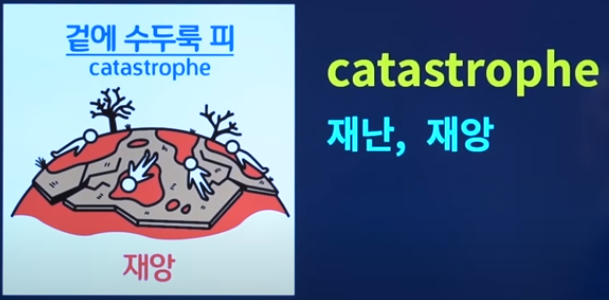  재난, 재앙, 흠, 결점, 미식가, 마음을 빼앗는, 누그러뜨리다, 연속, 순서, 위협, 협박