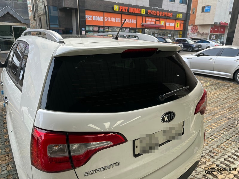 인천 서구 / 썬팅 / 인천 가좌동 쏘렌토R 아이나비Z8000블랙박스+썬팅 재시공 후기 / 기아 / 쏘렌토