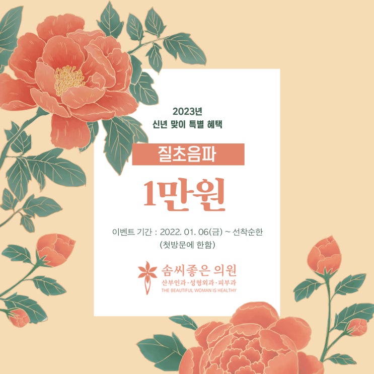  질초음파가격 – 솜씨좋은의원 2023년 신년맞이 이벤트