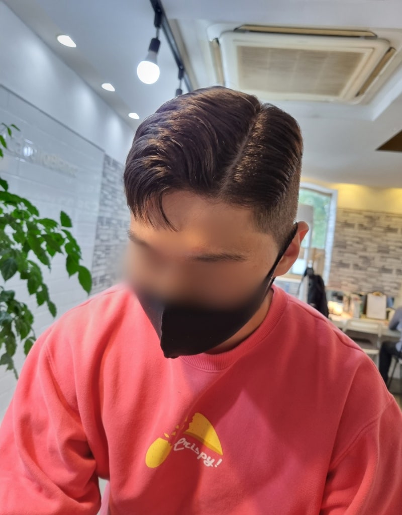 2023 남자 머리스타일 ; 시스루컷 + 가일컷 조합이 대세(청주에서 방문 by헤어디자이너 리키) : 네이버 블로그