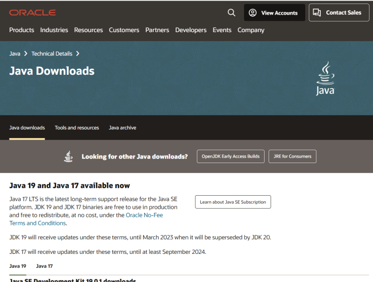  자바(JAVA/Oracle JDK) 다운로드 간단하게 설치하는 방법!!!(java 17)
