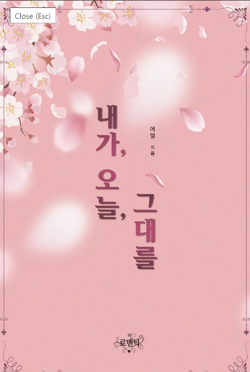  [로맨스 소설] 내가, 오늘, 그대를 리뷰