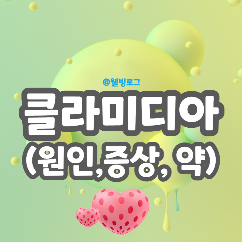 남자 여자 클라미디아 원인 검사 증상 잠복기 약 항생제