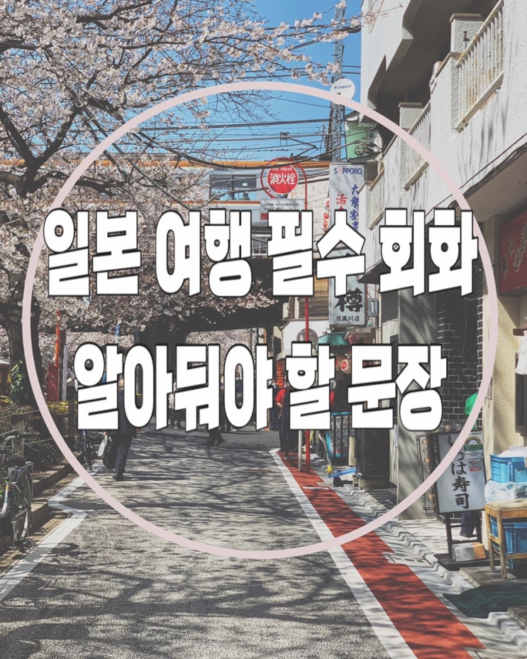  [여행회화]일본 여행갈 때 알아두면 좋은 말