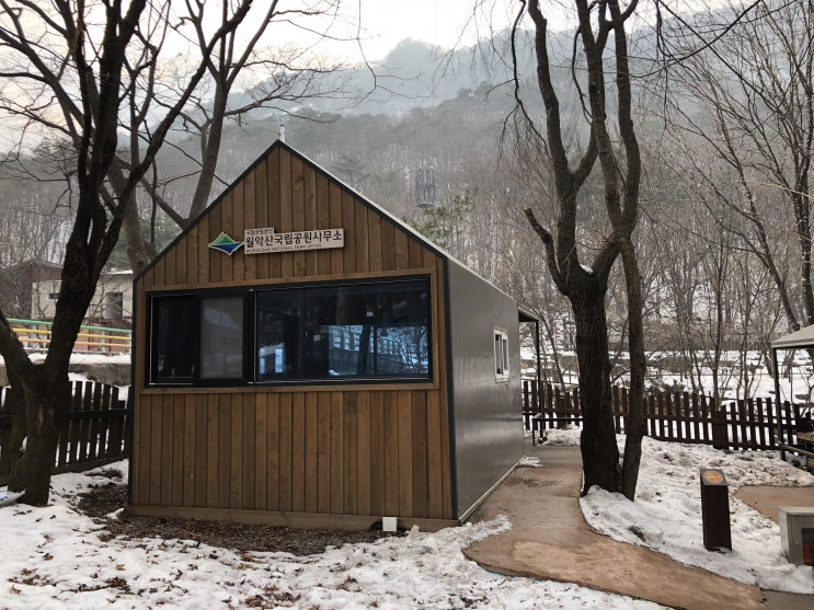  제천 월악산국립공원 닷돈재 풀옵션캠핑존 솔막 겨울 방문