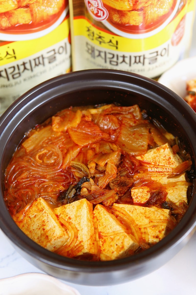 청주식 돼지김치짜글이 집에서 간단한 요리 짜글이 간편식 밀키트 추천