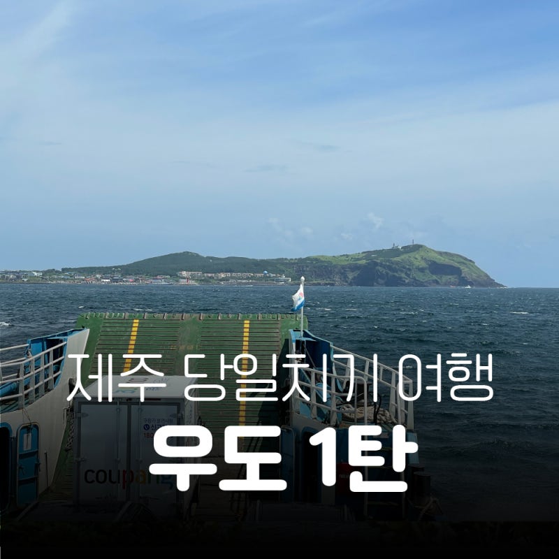 제주도 우도 가볼만한곳 당일치기 여행 코스 추천 1탄- 배시간 전기차 대여 : 네이버 블로그
