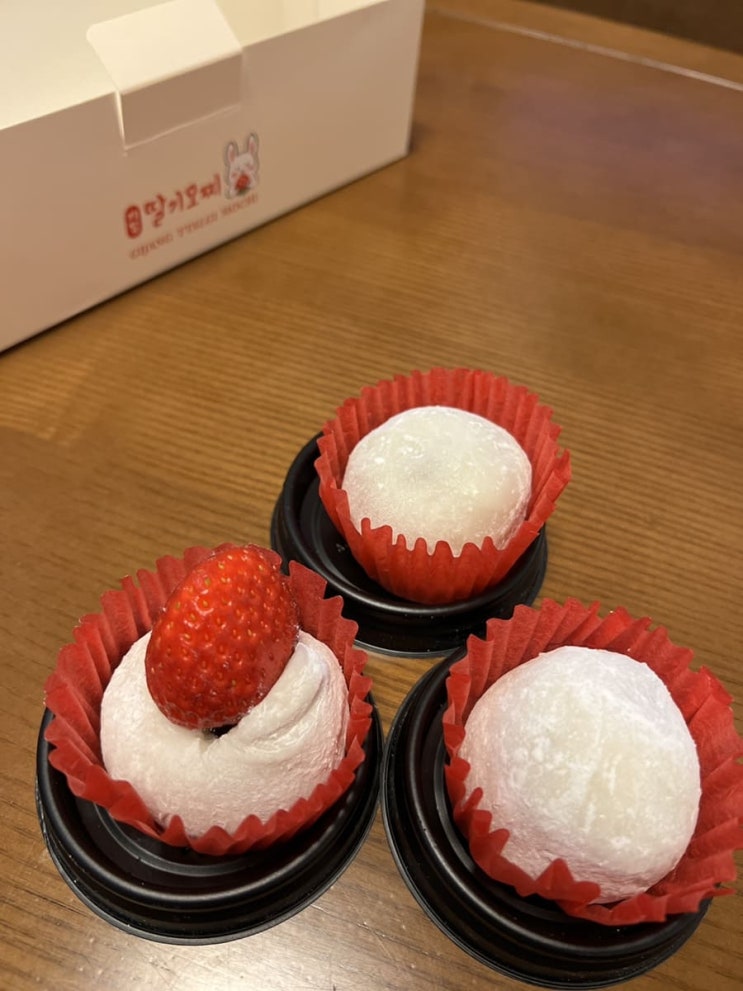  부산 맛집_용궁사_용궁가는 길에 토끼도 있다 쫀득하고 달달한 찹쌀떡 기장 딸기모찌 내돈내산