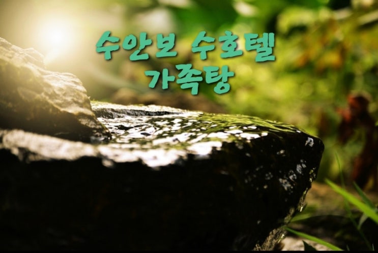  수안보 수호텔 가족탕 따뜻한 겨울 온천여행