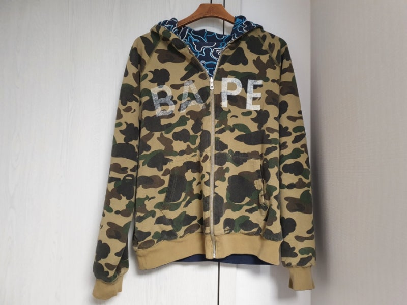 베이프 빈티지 카모 후드집업 리뷰 BAPE A BATHING APE 남자 스트릿 후드