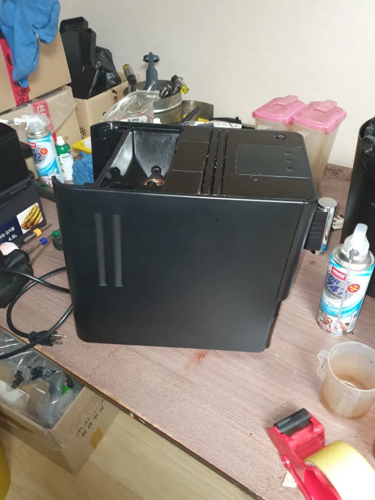 유라마이크로1커피머신.필시스템부터...