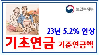 2023년 기초연금 기준연금액 인상 (feat. 5.2%) : 소득인정액, 신청, 대상, 재산, 수급자격, 노인단독가구, 부부, 국민연금, 월급여액, 유족연금, 장애인연금