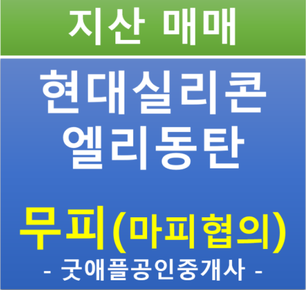 동탄2, 현대 실리콘 앨리 지산 무피 전매