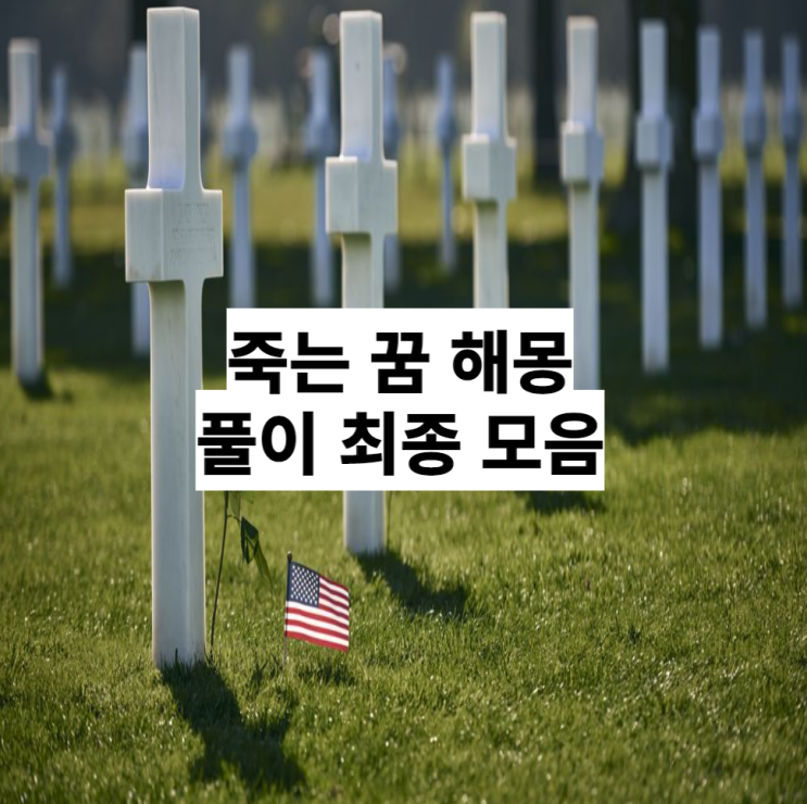  자기가 죽는 꿈 해몽 ( 동물식물 사람 죽음 관련 꿈 해몽 풀이 )
