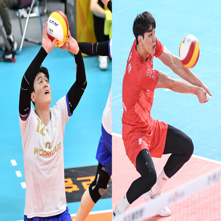 우리카드 한국전력, V리그 남자배구 1월 10일 경기예상(우카한전, 한전우카, 아가메즈 나경복 황승빈 타이스 서재덕 하승우)