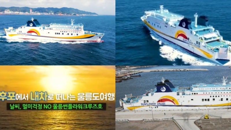 울릉도크루즈 내차로 울릉도여행 울릉썬플라워크루즈호 배편