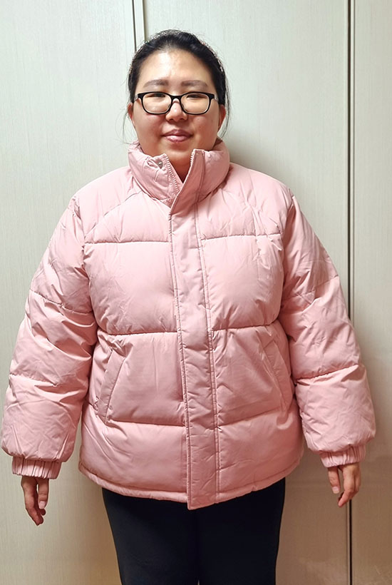  오버핏 숏패딩을 샀다 분홍 숏패딩 검정 숏패딩!