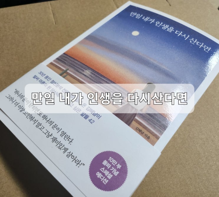  만일 내가 인생을 다시 산다면