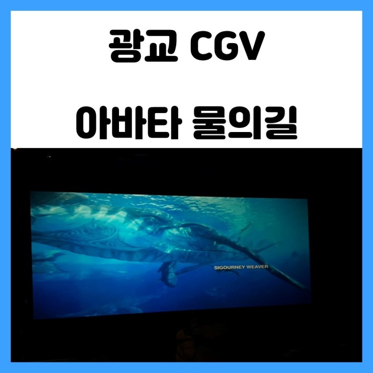 갤러리아 광교 CGV 4DX 아바타 물의 길 후기