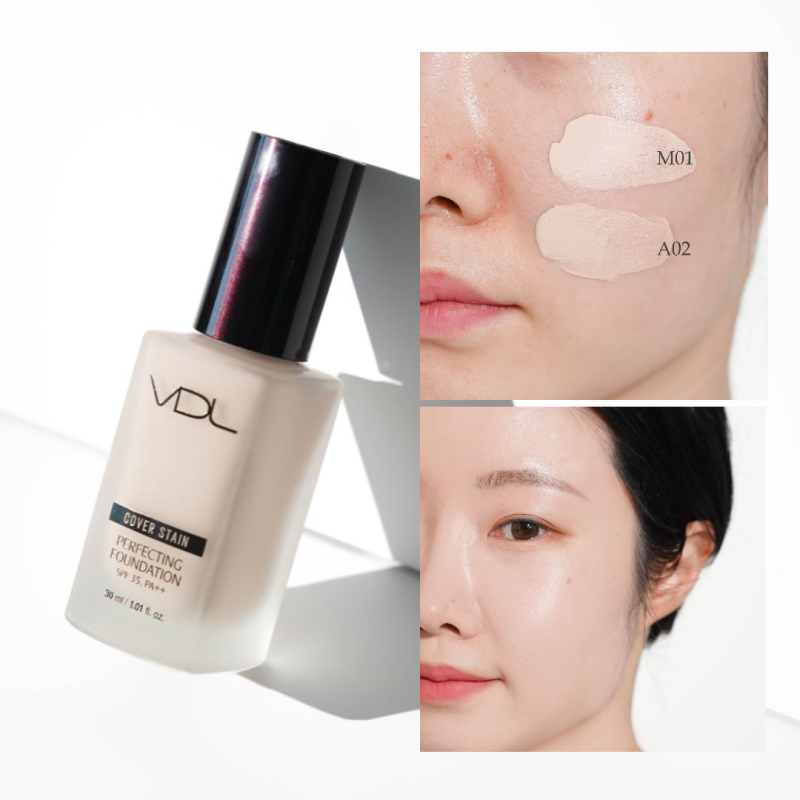 VDL 커버스테인 퍼펙팅 파운데이션 전색상! 밀착 커버 파데 추천