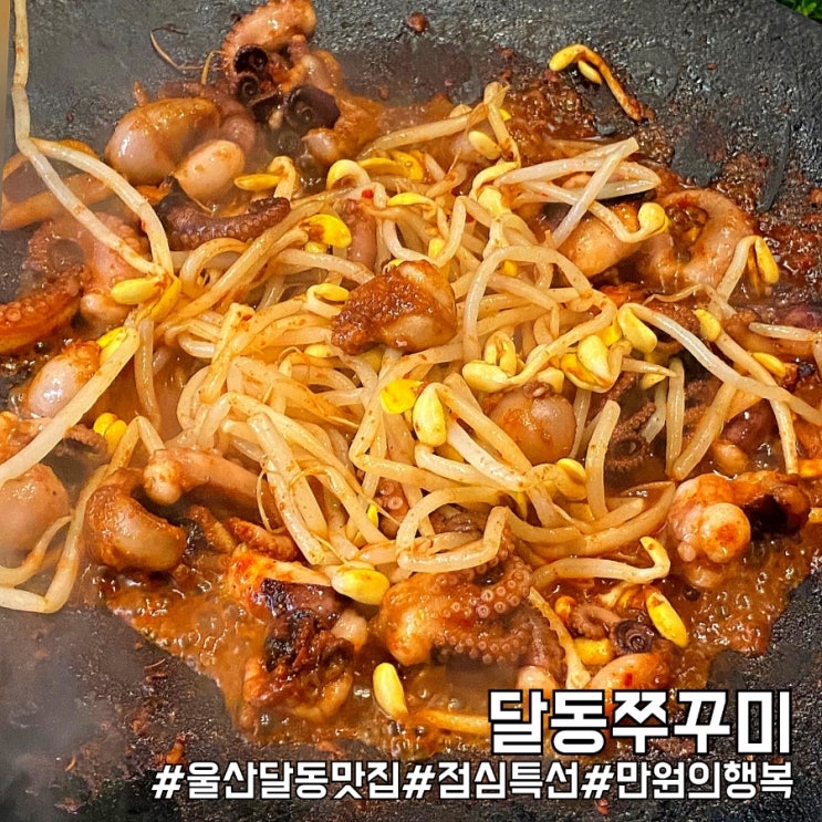  울산 달동 점심특선 맛집 만원의행복 달동쭈꾸미!