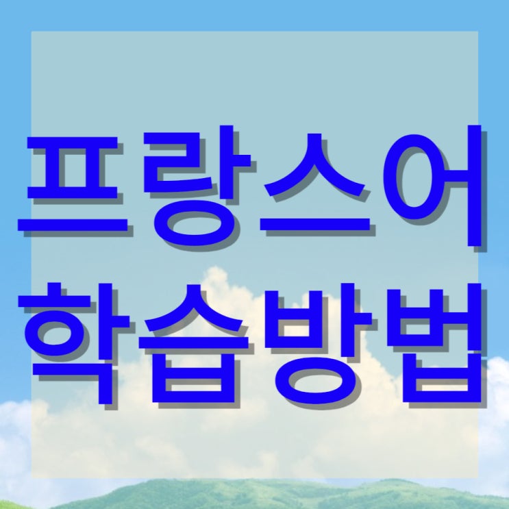  불어와 영어의 연관성 프랑스어 빠르게 학습하는 방법