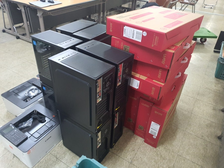 조립PC 임대 설치 현장 사진 3