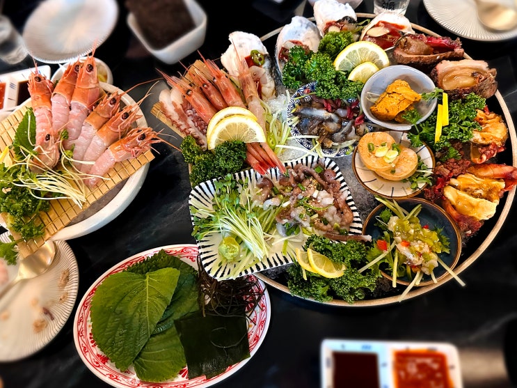  마케집 영등포 “해산물 모듬, 딱새우회, 해삼” 영등포역 횟집 해산물 맛집: 서울/영등포