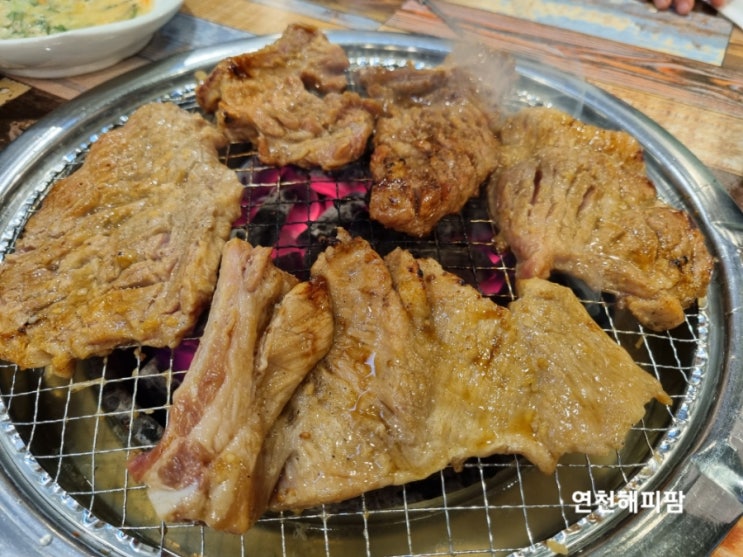  경기이천맛집 소담본가 이천마장면 돼지갈비 숯불갈비맛집