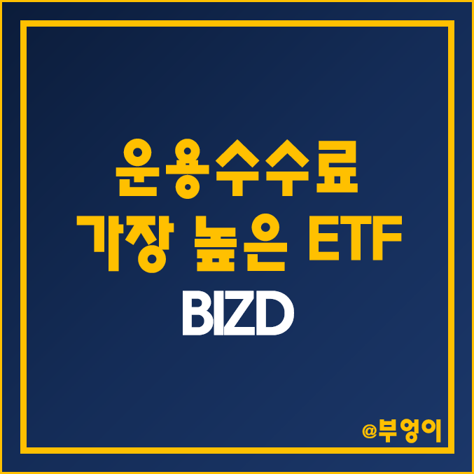 운용 수수료가 가장 높은 미국 고배당주 ETF - BIZD 주가 및 배당 수익률 (고배당, 금융주 및 사모펀드 관련주) 운용 수수료가 가장 높은 미국 고배당주 ETF - BIZD 주가 및 배당 수익률 (고배당, 금융주 및 사모펀드 관련주)