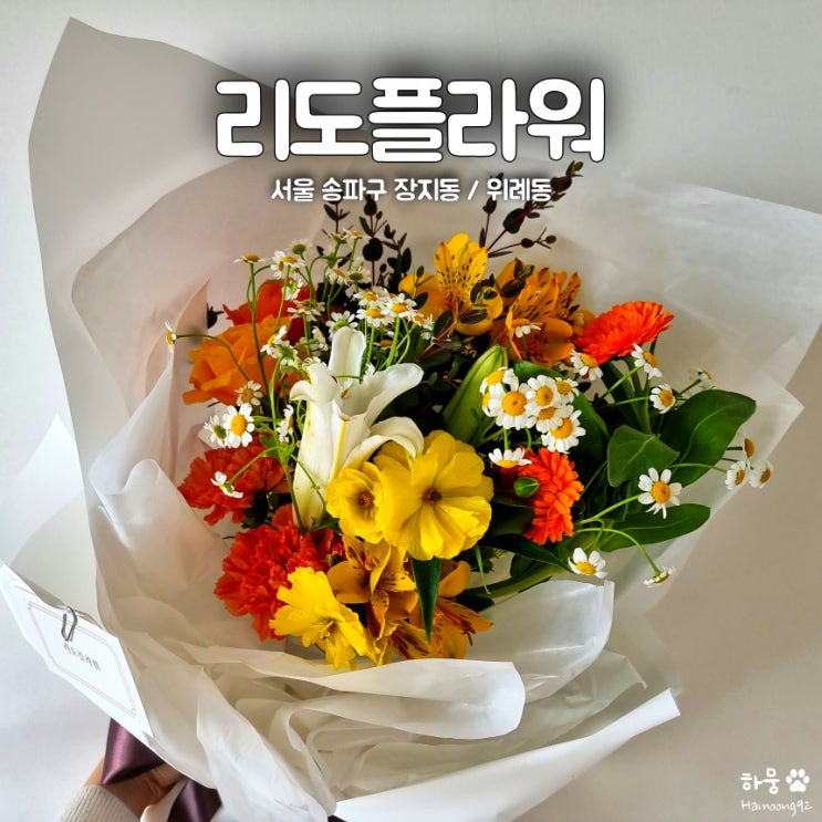  송파구 잠실 꽃집 위례동 꽃다발 맛집 리도플라워