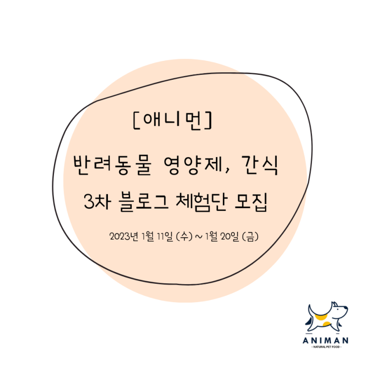  [애니먼] 반려동물 식품 3차 블로그 체험단 모집 / 고양이,강아지 블로그 체험단 모집