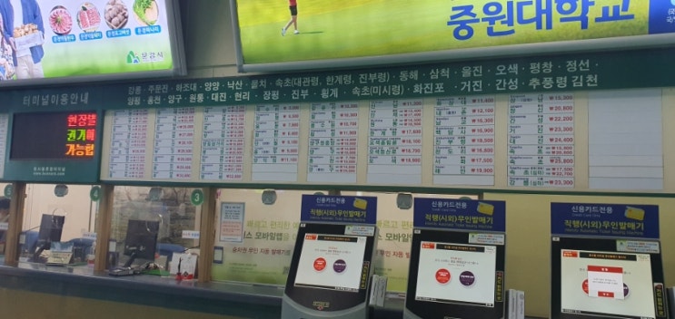  동서울터미널 서울에서 평택가기  / 운송수단별 장단점