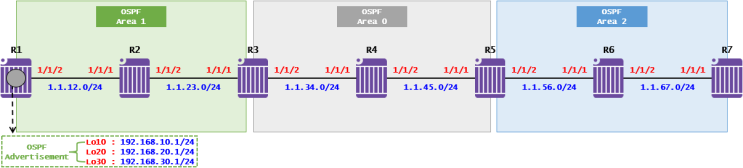 [OSPF] OSPF Case Study - LSA Type 3 Summary(Nokia 7750 SR)