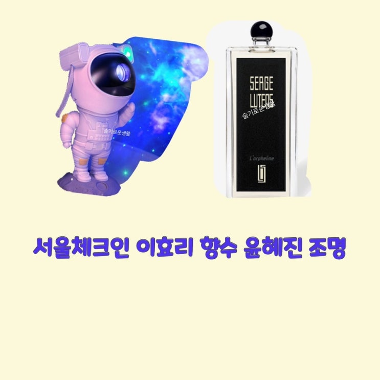  우주인조명 이효리향수 서울체크인8회 오로라 윤혜진 선물 옷 패션